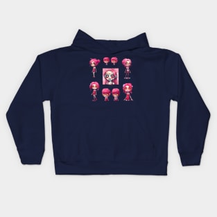 Haloween Zombie Girls, Pink Kids Hoodie